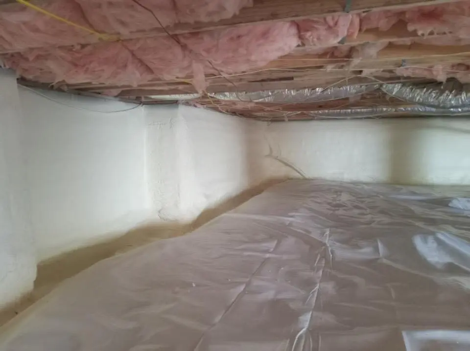 Crawl space encapsulation with closed-cell spray foam for Roof Maintenance in Addison